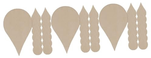 DIYEAH 3 Sätze Regentropfen Holzspäne Holzformen Holzdeko Holzprojekte Holzscheiben Holzrohlinge Basteln Der Tropfen Drinnen Durchnässt Die Holzverzierungen Holzspan Hölzern 200 Stück * 3