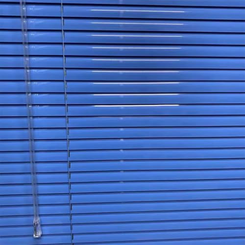 Aluminium Jalousie Verdunkelungsrollo Fensterrollo Seitenzugrollo Plissee Schalusie Fenster Jalousien Sonnenschutzrollos Für Haus/küche/büro,Blau Individuell Gestaltbar (85×150cm)