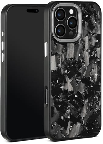 iPhone 11 Forged Carbon Fiber Phone Case, Color Clash Design, Aramid Fiber Case, All-Inclusive Magnetic Wireless Charging Anti-Fall Protective for MagSafe Phone Case, Silver Phone case