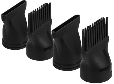 Hemobllo 4 Stück Haartrockner-Haarzubehör Diffusordüsen Trocknerdüsen universeller Haardiffusor-Aufsatz Haartrocknungsdüse Haardiffusorbefestigung Föhndüse Plastik Black