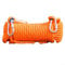 Polyester Safety Rope 10mm with 2 Carabiners, Designed for Outdoor Climbing and Rescue, 10m and 20m Lengths (10m Orange)