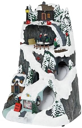 Well Home julby dekoration med LED-lampor och rörelse 19,6 x 17,7 x 30,1 cm