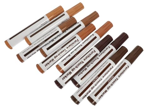 FOMIYES 10pcs Furniture Touch-up Pens Markers for Wood Metal Plastic Repair Fast-drying Scratch Remover for Furniture Floors Tables
