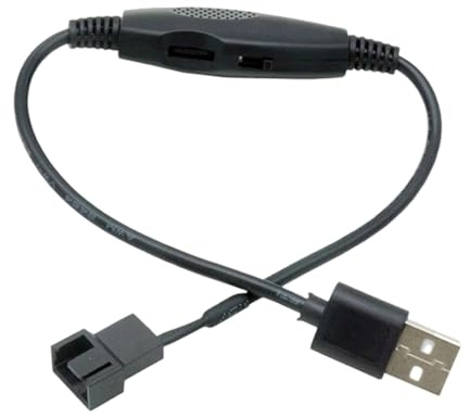 Adaptador de ventilador USB, conector PWM USB de 3 pines/4 pines, adaptador de velocidad de ventilador completo, para PC, computadora, escritorio, dispositivos electrónicos, de refrigeración