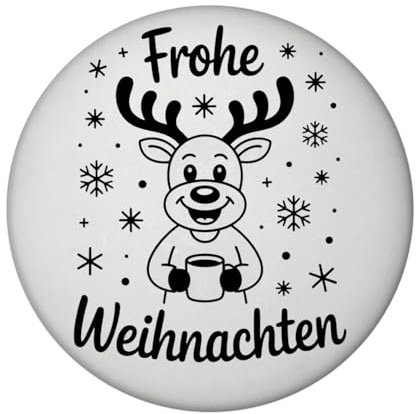 Frohe Weihnachten Cartoon Rentier Magnet mit Flaschenöffner Kühlschrankdeko für Weihnachten - lustiger Spruch