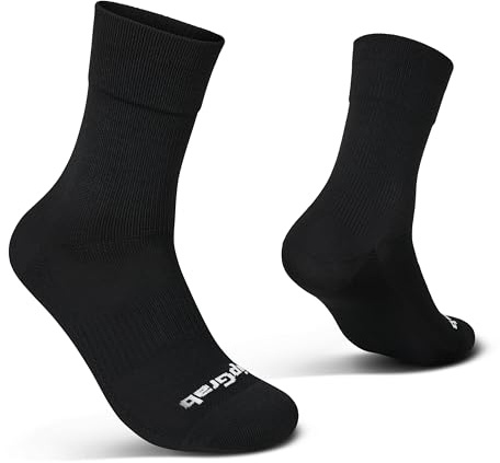 GripGrab EXPLR Gravel Socken Sommer Radsocken Coolmax MTB Fahrradsocken | Lang & Regular Cut, Cordura-Verstärkung für Haltbarkeit, atmungsaktive Coolmax EcoMade Fasern, elastische Fußgewölbestütze