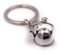 H-Customs Théière Service Service Porte-clés Pendentif Argent Métal