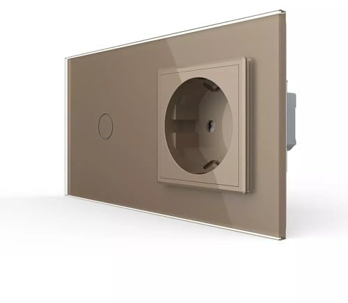 Livolo Kreuz-/Wechselschalter/Steckdose VL-C701S-13/VL-C7C1EU-13 Gold