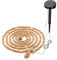 esotec Solar Lichterkette Cord Light, 4,5 Meter, 60 LEDs, warmweiß, Zuleitung 2m, Juteseil, Naturkordel Seil, Akku, Solarmodul, Erdspieß, Hochzeitsdeko, autark, Wintergarten, außen, winterfest, 102164