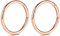 hengkaixuan 2Pcs 14mm Titan 16G Klappsegment Ohrringe Knorpel Helix Lippe Tragus Nasenring Hoop Sleeper Body Piercing