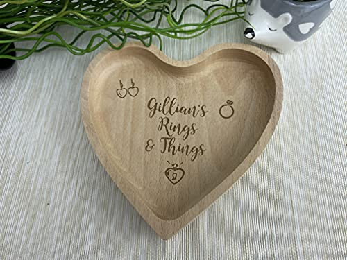 Rings and Things Dish Tray Trinkets Personalised Gift Mother's Day Bedroom