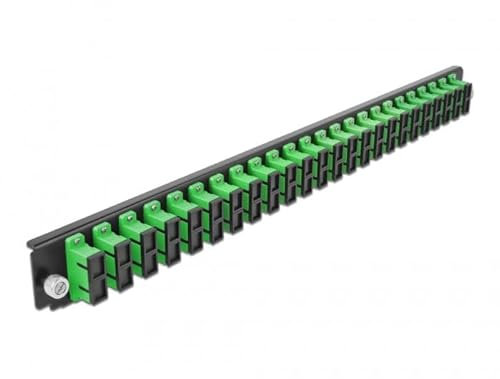 Delock 19″ Spleißbox Frontblende 24 Port SC Duplex grün