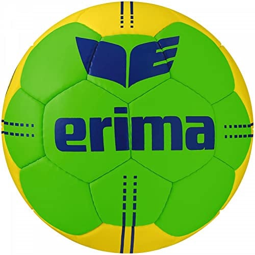 Erima Unisex-Erwachsene Pure Grip No. 4 Handball (7202103), green/gelb, 3