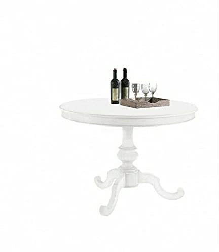 Mar.c.a. Design 9685 Table, Bois, Blanc Mat, 120x120x75 cm