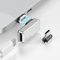 USB C Magnetic Adapter 24Pins, Magnetic Type C Connector with 2 Tips, 240W Fast Charge USB 4.0 40Gbps Data Transfer 8K@60 Hz Video Output USB-C Magnet Converter for Steam Deck and Type-C Devices