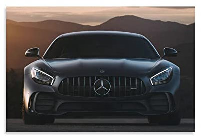 Mercedes Benz Amg Gtr Auto-Poster, dekoratives Gemälde, Leinwand, Wandkunst, Wohnzimmer, Poster, Schlafzimmer, 30 x 45 cm