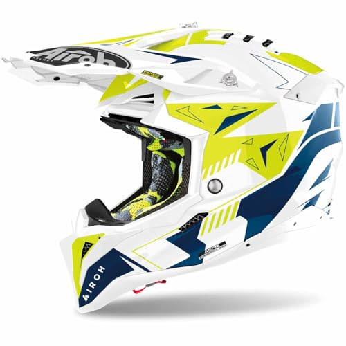 airoh AVIATOR 3 SPIN YELLOW/BLUE GLOSS L