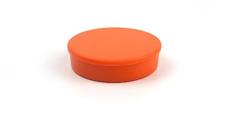 Neodym-Magnete, rund, orange, Durchmesser 30 mm, 5 Stück
