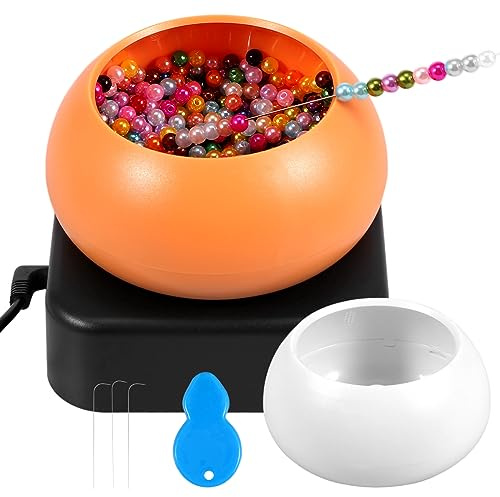 Electric Bead Spinner for Jewelry Making, USB Beading Bowl Spinner Kit,Adjustable Speed Spin Bead Loader,Automatic Bead Spinner for Bracelets Making Necklace Waist Crafts Birthday Gifts