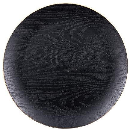 Table Passion - Assiette de présentation bois noir 34 cm