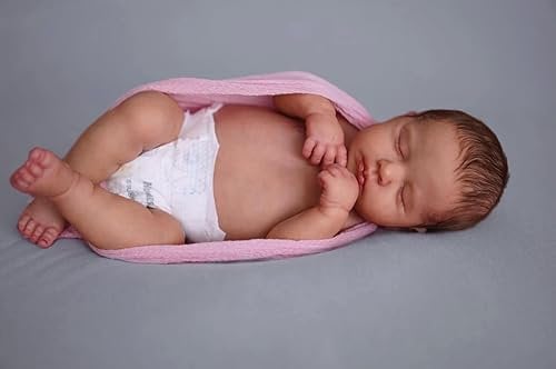 Pinky Reborn Dolls 20 inch 50cm Loulou Girl Full Body Vinyl or Cloth Body Newborn Dolls Magnetic Pacifier Birthday Gifts Toys