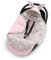 ELIMELI EINSCHLAGDECKE für Babyschale - Baby Winter Decke für Autositz, Buggys und Kinderwagen mit Füllung, universal Fußsäcke z.B. Maxi Cosi, Kinderwagendecke (Rosa - Hasen)