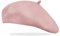 Van Der Rich ® - Klassischer französischer Baretthut Barett Wolle - Damen (Hellrosa, One Size)