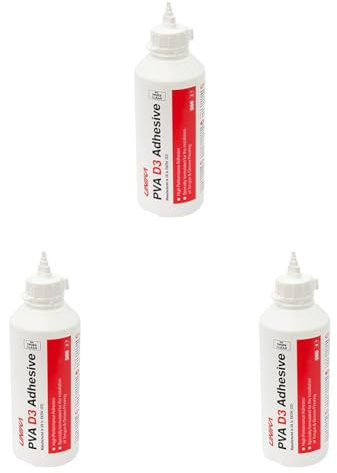 Unika PVA D3 Adhesive/Glue - Waterproof: Tongue & Groove Flooring (Pack of 3)