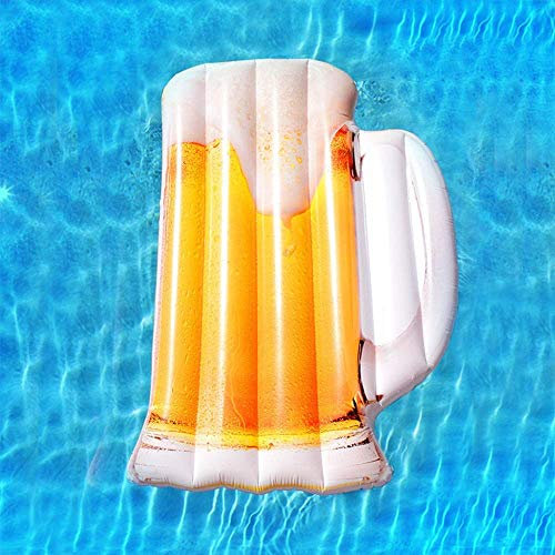 DDKYHU Aufblasbare Poolschwimmer, Luftmatratzen, aufblasbar, New Good Mug Wasser schwimmende Reihe, schwimmendes Bett, Freizeitliege, Luftmatratze, Schwimmausrüstung, Schwimmer zum Entspannen im Pool
