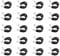 Assortiment de 20 clips en P doublés de caoutchouc en acier inoxydable de 8 mm, colliers de serrage en P doublés de caoutchouc pour câble, cordon, fil, tuyau, tube – 8 mm