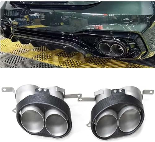 ZFZFC Endstuck Auspuff für Audi S6 S7 S5 S4 RS6 RS7 RS6 RS3 RS4 RS5, Auspuffblenden Edelstahl Auto Endstück Endschalldämpfer Spitze Endrohrblende