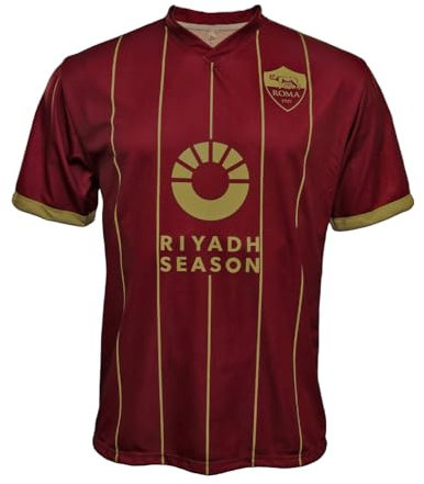 AS Roma Unisex Ma/Ro2324/Home Riyadh/Blank Fußballtrikot, Rot Home 24-25, S
