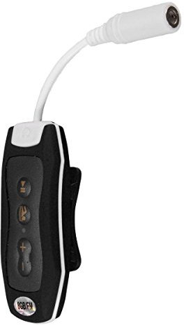 dissot Lettore MP3 da 8 GB, per nuoto, immersioni subacquee, spa + radio FM impermeabile, colore: nero