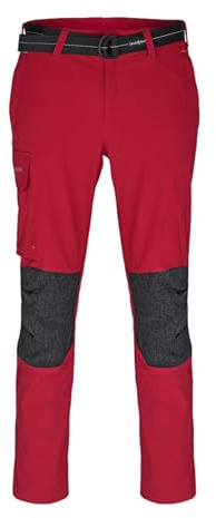 crazy4sailing Unisex Deck Segel-Bundhose – schnelltrocknend, 4‑Wege‑Stretch, UPF 40+, verstärkte Knie & Sitz, vielseitige Taschen & verstellbare Bundstruktur Rot XL Überlänge