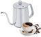 Schwanenhals-Wasserkocher 550 ml, Edelstahl-Kaffeekanne mit langem Schwanenhals und Deckel, Kaffee-Wasserkocher mit Deckel, für Zuhause, Küche, Café