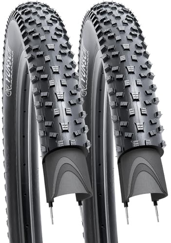 YunSCM 2PCS 60TPI Nylon Pannensicher 27.5 Zoll Reifen 27.5x2.25 (ETRTO 57-584) kompatibel mit 27.5x2.20/2.25/2.30 Mountainbike-Reifen (Y-1157)