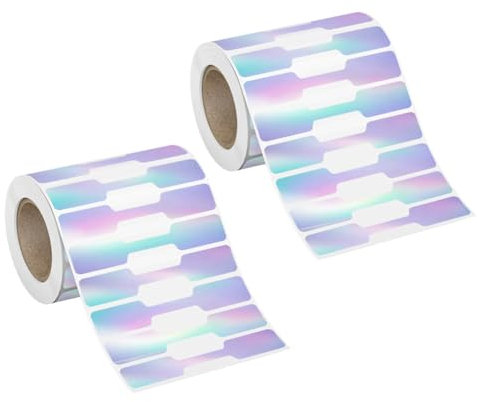 1000 Stück 6 x 1,2 cm kleine Schmuck-Preis-Aufkleber, selbstklebend, Schmuck-Preisetiketten, blanko, Schmuckpreisetiketten für Armbänder, Ringe, Ohrringe, Silber