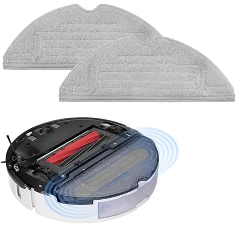Lot de 2 lingettes S8 S8 + de rechange pour Roborock S8/ S8+ S7 / S7+ / S7 MaxV / S7 MaxV Plus / S7 MaxV Ultra / S7 Pro Ultra / T7 /T7+ / T7S/ T7S+/ serie d'aspirateur - Gris