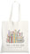 Canvas Book Tote Bag for Women, Book Lover Gifts Cute Cotton Book Bag Totes Reading Gifts for Librarian Bookworm, Foldable Grocery Bag for School Work Shopping Reusable
