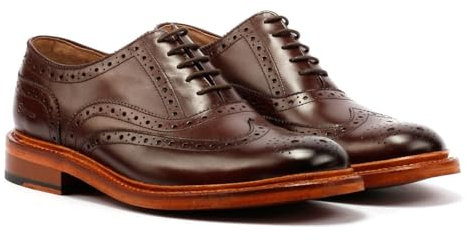 Ben Sherman Sugarman Brogue Leder Herren Braune Schnürschuhe - EUR 44