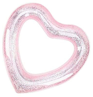 ibasenice Anneau De Bain à Paillettes Flotteur De Piscine Transat Chaise Longue Gonflable Radeau Gonflable Chaises Longues Flotteurs De Piscine Gonflables Transat De Piscine PVC Rose Gold