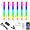 LABOREDUCER Schrankbeleuchtung RGB mit Fernbedienung 6 Stück,Vitrinenbeleuchtung LED Unterbauleuchte Küche Dimmbar APP Unterschrank Beleuchtung mit Timer Funktion für Küche Schrank (RGBWW)
