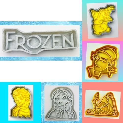 Set of 6 Frozen Themed Cookie Cutters