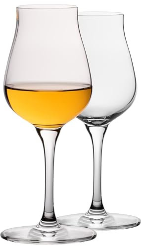IMPERIAL Nosing Glas 110ml Tasting Glas für Whisky & Cognac Whiskeyglas aus Crystalline Glas Set 2 Stück Spülmaschinenfest