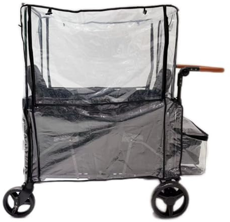 Hiviva Regenschutz kompatibel mit Wonderfold W4 Wagon | Dickes, langlebiges und geruchloses EVA, wetterfester und winddichter Schutz für 4-Sitzer-Wagen