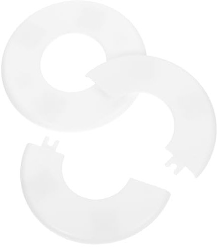 CAXUSD 2piezas Cubiertas De Escalera De Piscina Redondos para Pasamanos Placas De Brida Dividida Cubiertas para Tuberías De Agua para Piscinas Enterradas Instalación Fácil Y Diseño