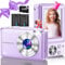 Cámara Digital con Tarjeta de 32 GB, 1080P 44 MP Cámara Digital con Zoom Digital 16X, Flash y 2 baterías para niños, Adultos y Principiantes (Morado)