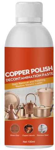 Messing Kupfer Reiniger Politur Spray,Kupfer Und Messing Reiniger,Messingreiniger und Politurspray,Messingputzmittel,Messings Politur für Extra Glanz(100ML)