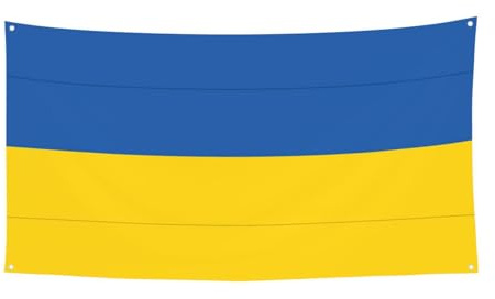 Flagge der Ukraine, Party-Banner, Wandbanner, Party-Dekoration, Allerheiligen, Halloween, Wimpelkette, Türbanner