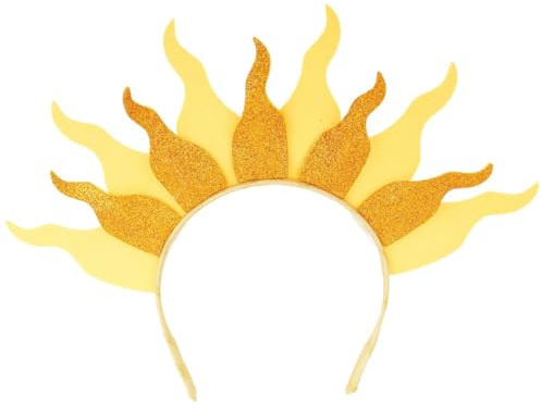 Abbdbd Flammen-haarreif, Blinkender Sonnen-haarreif, Schimmernder Feuer-Party-haarreif Für Erwachsene Und Kinder